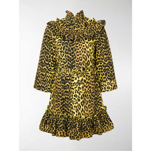Ganni Cheetah Print Dress - Picture 1 of 2